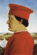 Piero della Francesca Federico di Montefeltro oil on canvas